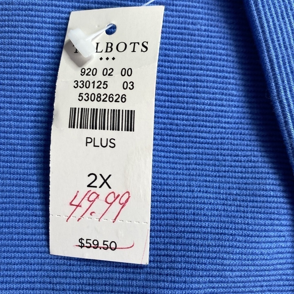 Classic Women’s Blue Scoop Neck Top - Picture 5 of 11